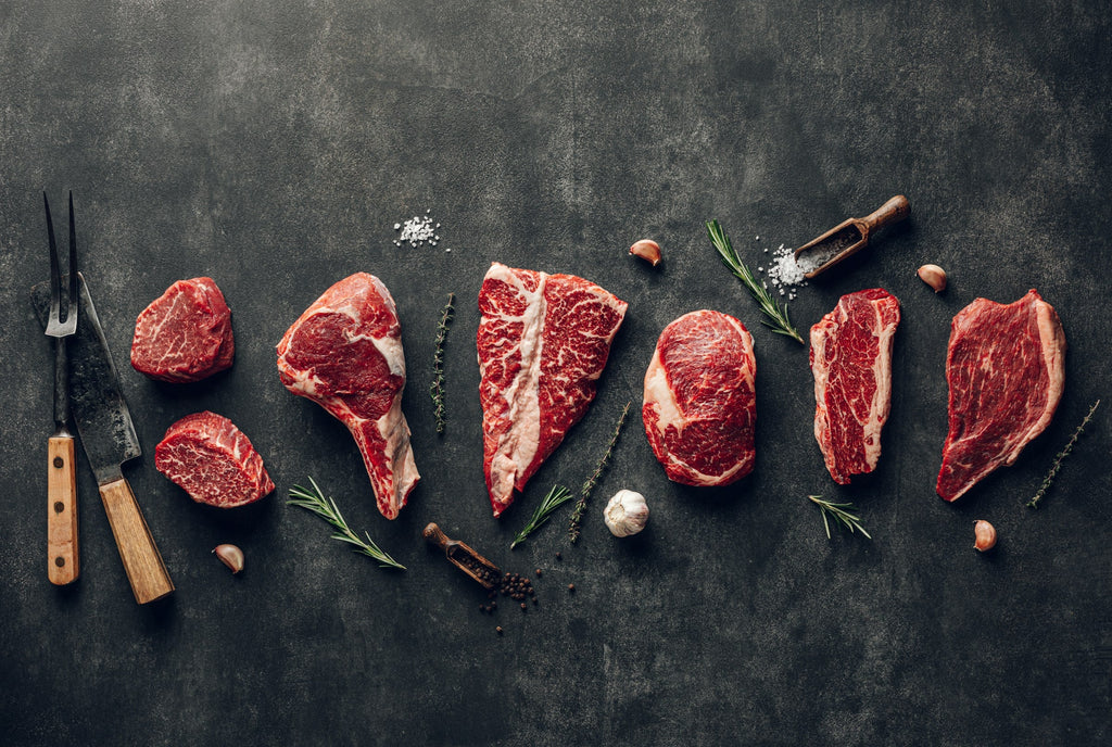 Assortment of beef cuts included in The Power Couple Box